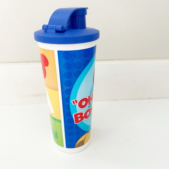 Two Tupperware Disney Tumbler Cups w/ Lids Mickey Mouse & Donald Duck Blue 16 oz - Picture 8 of 12